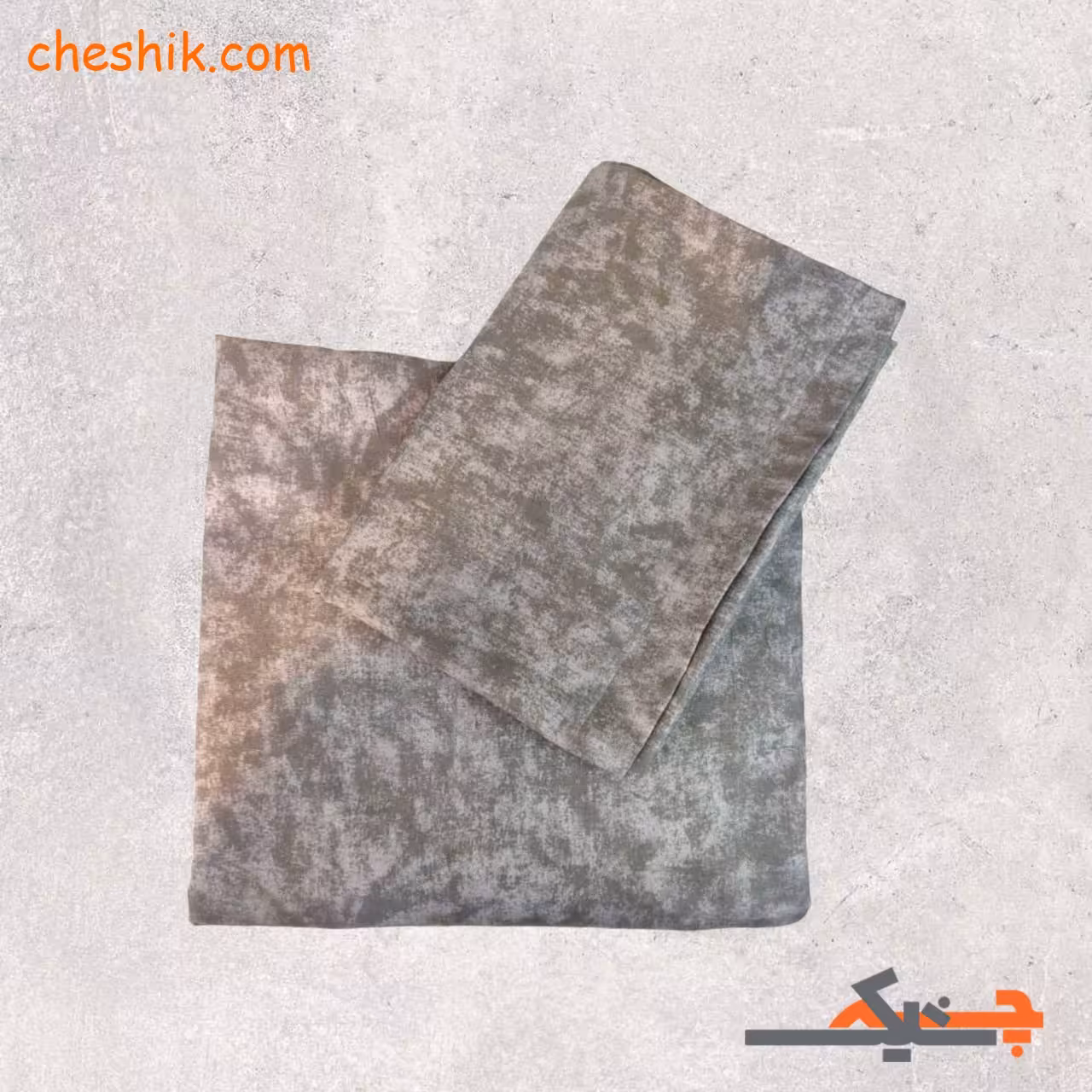 سرویس روتختی(ملحفه) کشدار 2 نفره 3 تکه مدل پتینه (طوسی) با عرض 160