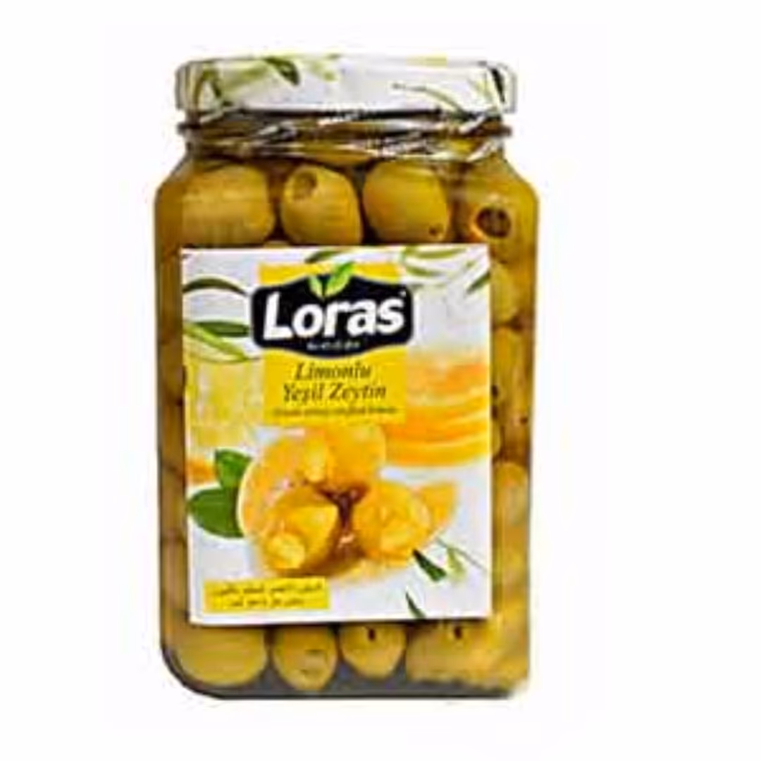 زیتون مغز لیمویی لوراس ترکیه 900 گرمی خالص