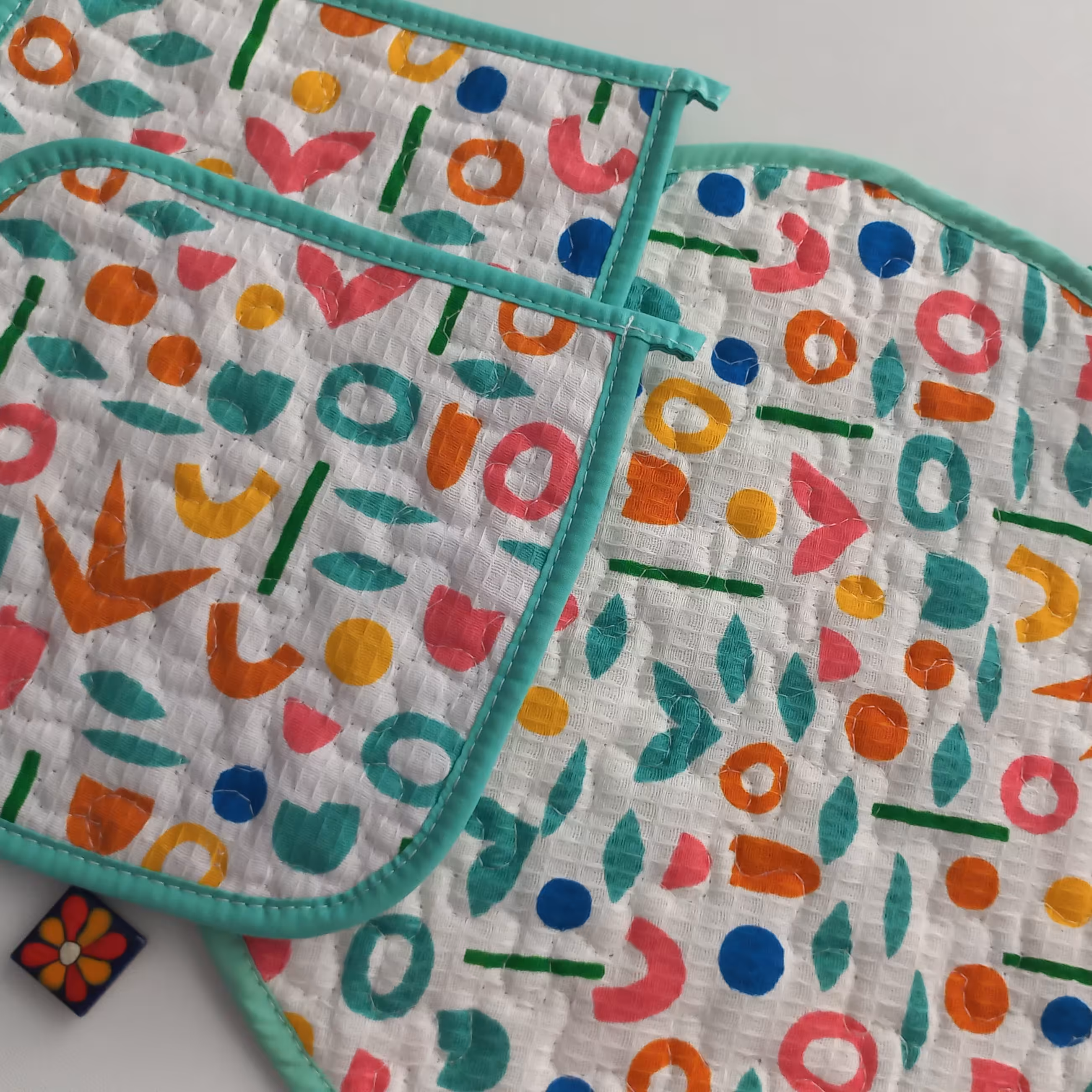 دمکنی و دستگیره نسوز و پنبه دوزی شده پارچه بروجرد 