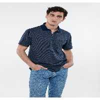 تی شرت یقه پولو آبی مردانه سرمه ای تناسب معمولی برش 0611534 70497 Mavi