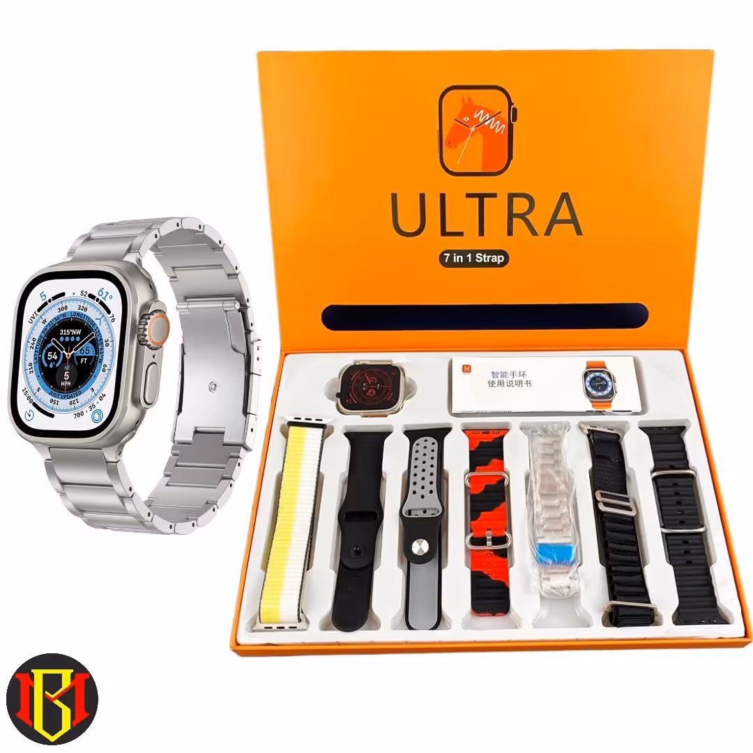 ساعت هوشمند سری 8 اولترا دارای 7 دستبند با خرید یک ساعت 7 ساعت مختلف داشته باشید