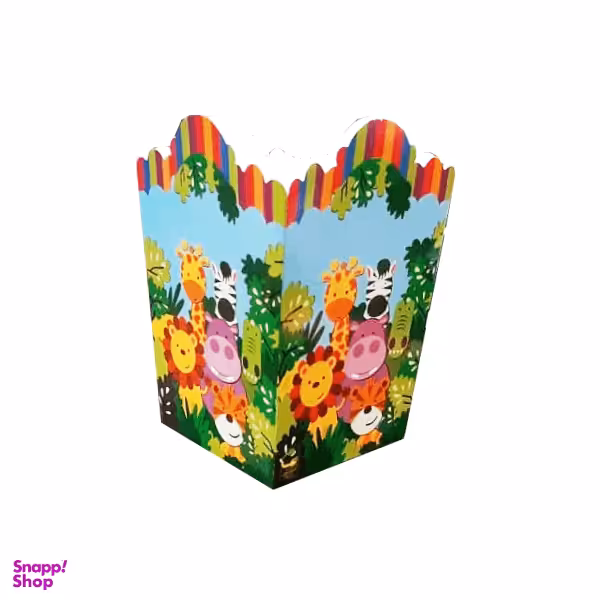 ظرف پاپ کورن مدل حیوانات بسته 10 عددی