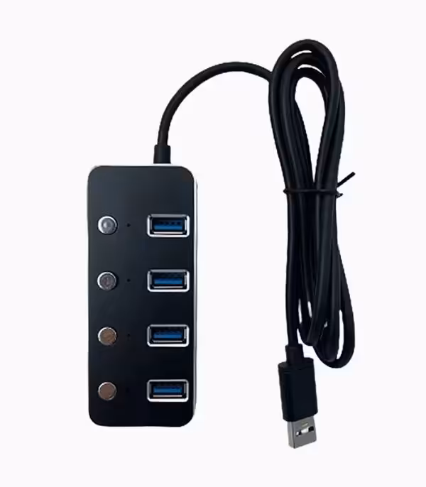 هاب 4 پورت USB 3.0 کی نت مدل K-HUAMH504 کلید دار