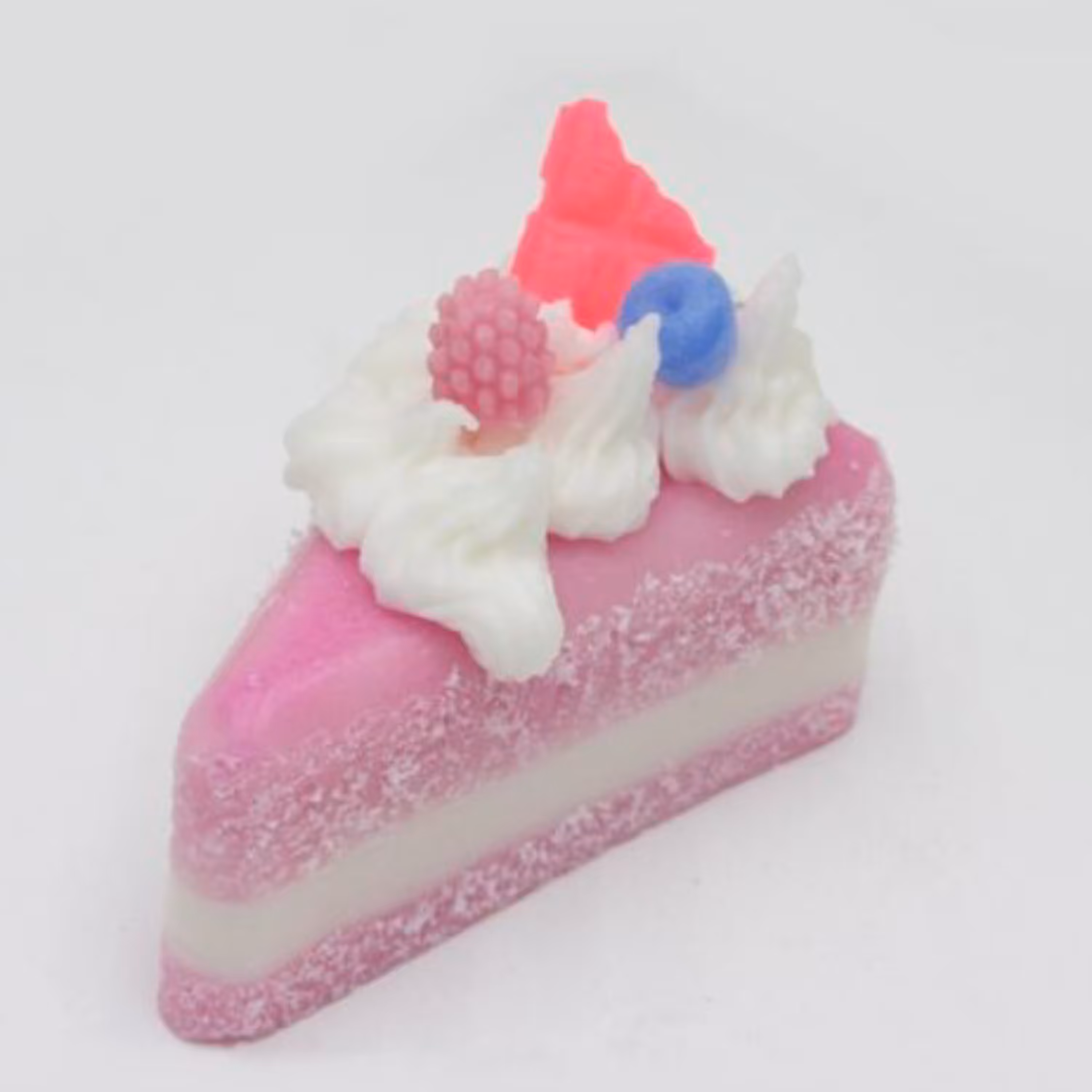 شمع دست ساز  گالری دنیای هستی مدل اسلایس کیک در رنگ هایه قابل سفارش سایز 10 سانت