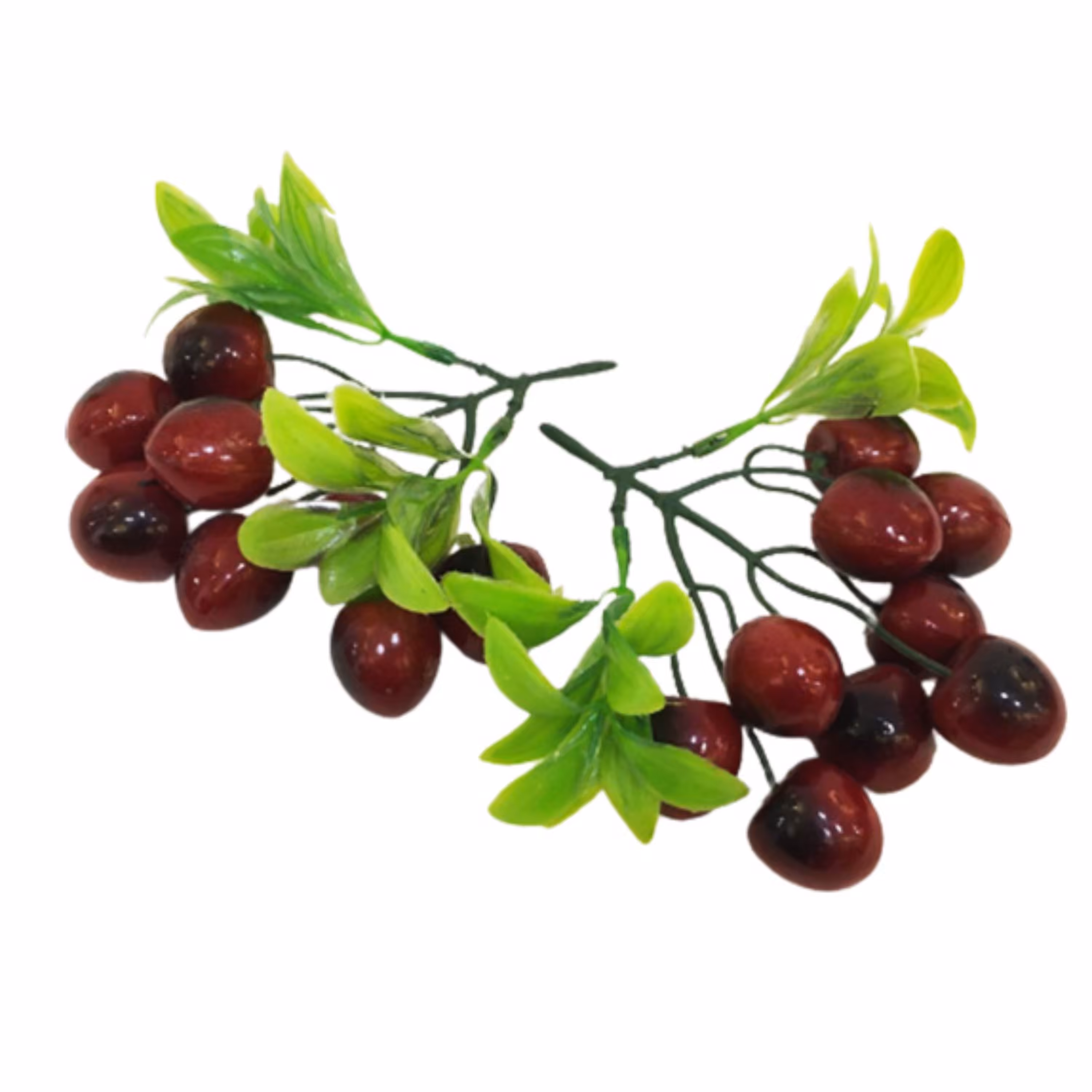 گیلاس مصنوعی رنگ زرشکی دسته دو عددی