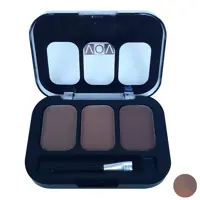 سایه ابرو پودری 3 رنگ Eye Brow vov شماره 3 با براش مخصوص/24 ساعته * جلوه ای کاملا مات و بسیار با دوام *پوشش عالی