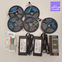ریسه نواری فول کالر RGB موزیکال هوشمند گیمینگ 25 متری