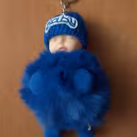 جا کلیدی جاسوئیچی  طرح بیبی نینی نوزاد baby  آبی و کرم جا سوییچی 