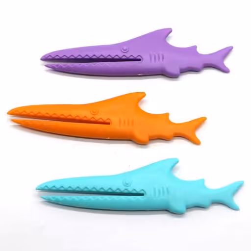 گیره کیسه  مدل کوسه بسته 3 عددی