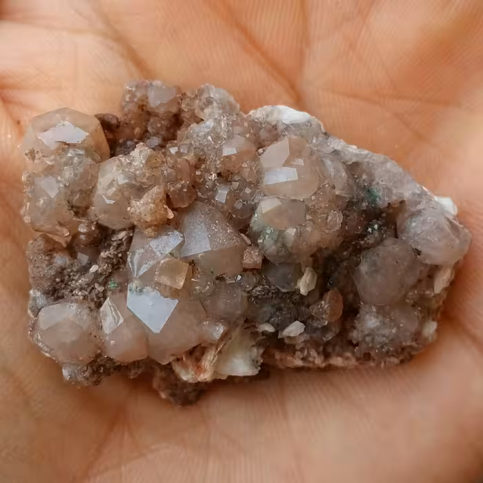 نمونه فوق کلکسیونی آنالیسم بلور درشت و ریز روی بستر باریت محشر بسیاااا ار زیبا 100 در 100 طبیعی خارق العاده و تک