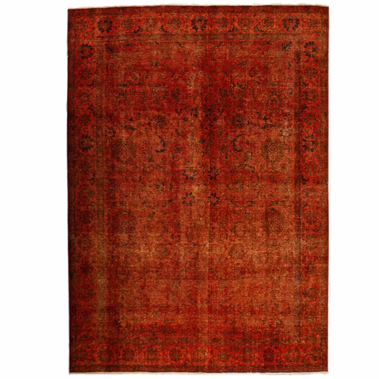 فرش دستبافت رنگ شده سیزده متری کد 9805101