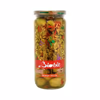 زیتون سبز با مغز فلفل دلمه ای 500 گرم بایوبیت - biobit