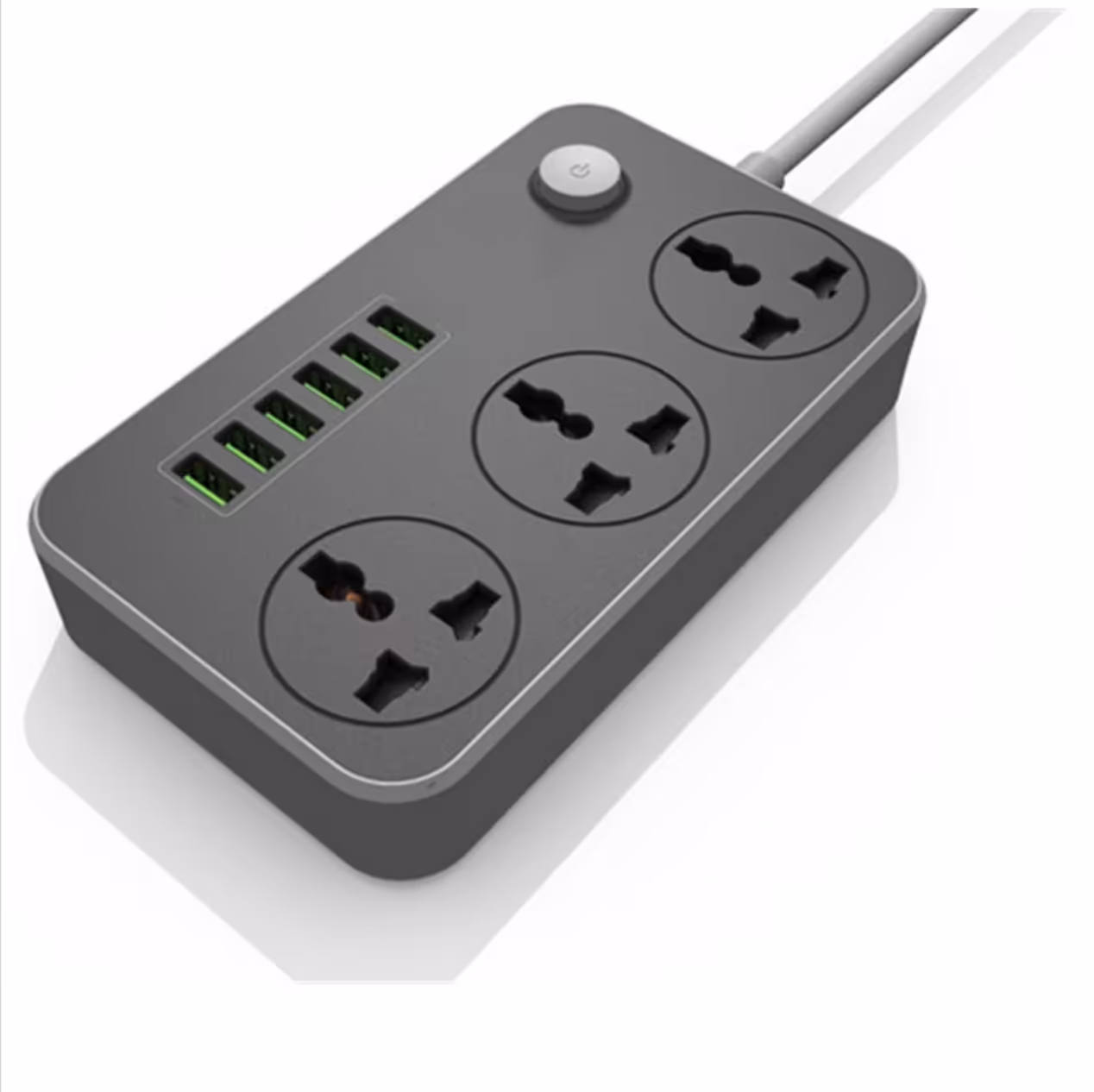 سه راهی برق شارژر دار 6USB AUTO MAX 3.4A