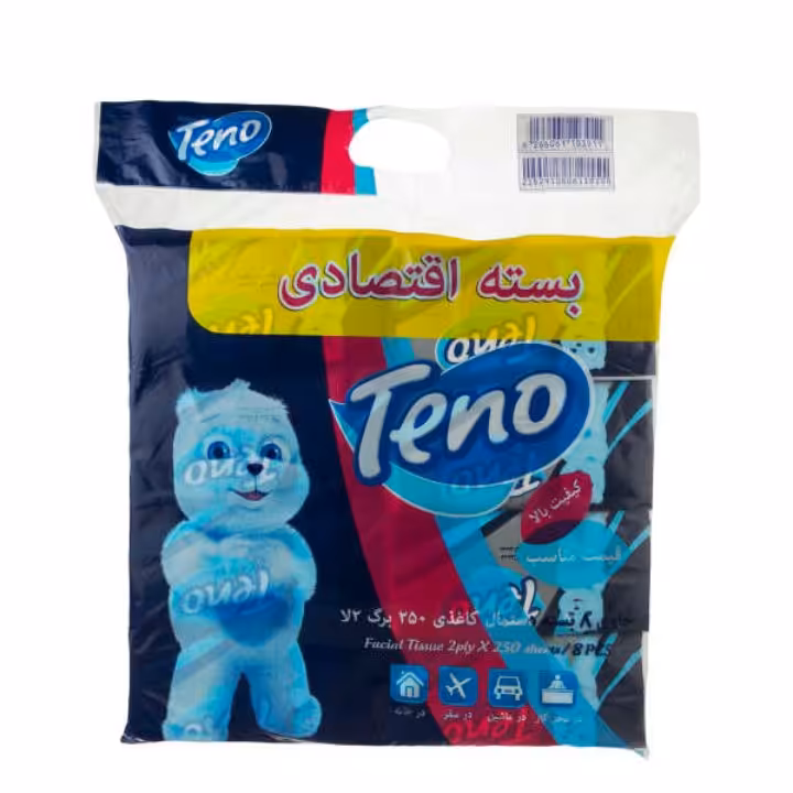 دستمال کاغذی تنو بسته 8 تایی