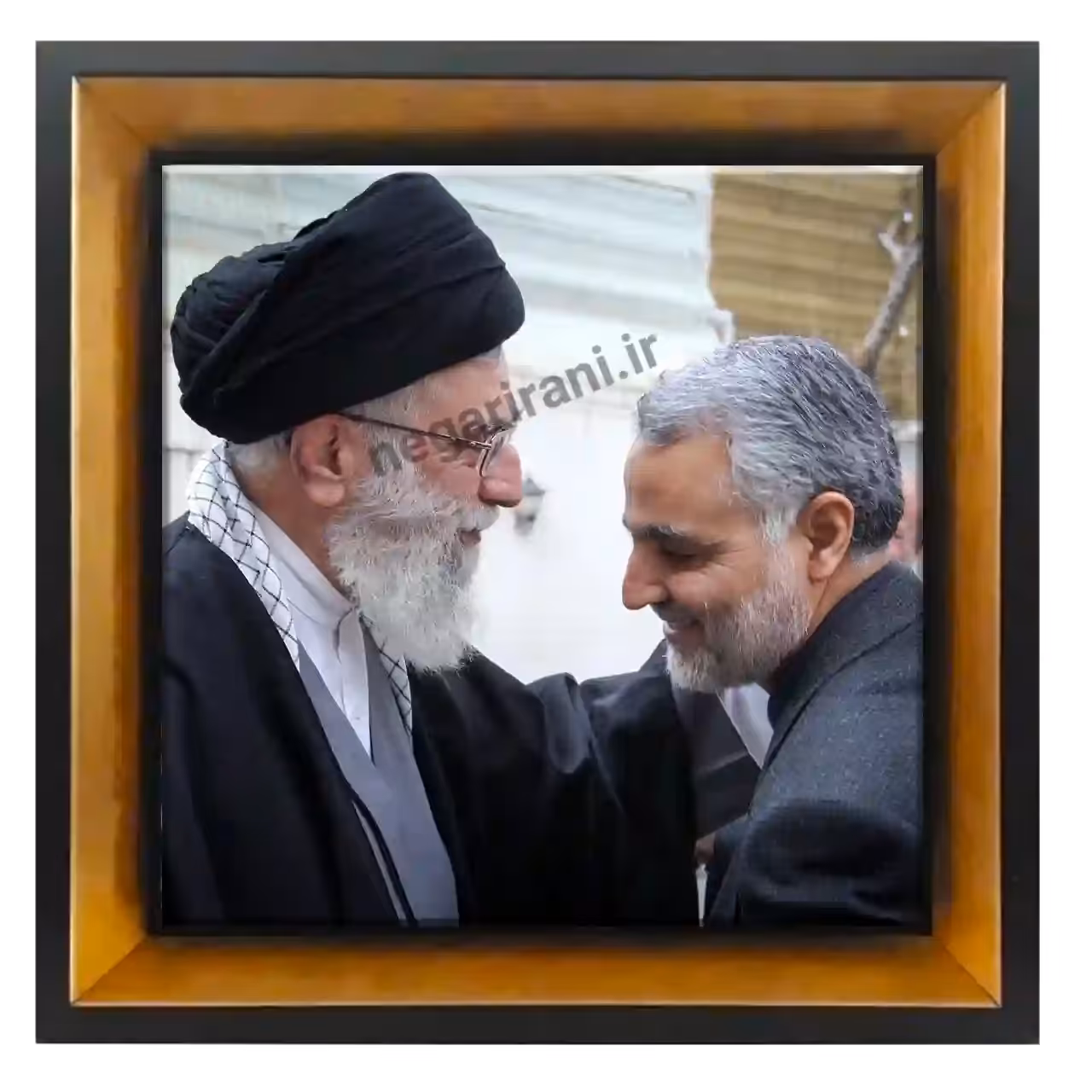 تابلو کاشی رهبر با حاج قاسم مدل 2ZG100