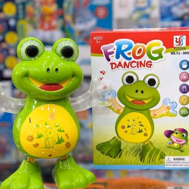اسباب بازی قورباغه موزیکال باطری خور