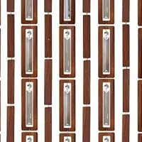 پرده آویز ترکیبی چوب و کریستال مدل آریا عرض50 ارتفاع 120 سانتیمتر(قهو ه ای)