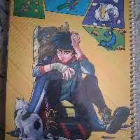 دفتر مشق 60 برگ مجلد  سیمی ایلیا  کمیکا