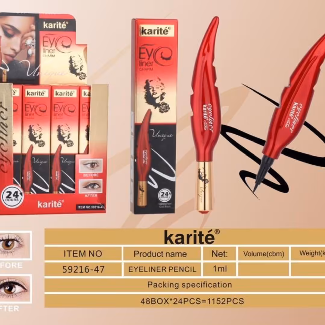 خط چشم ماژیکی Karite ضد آب مشکی یک میل