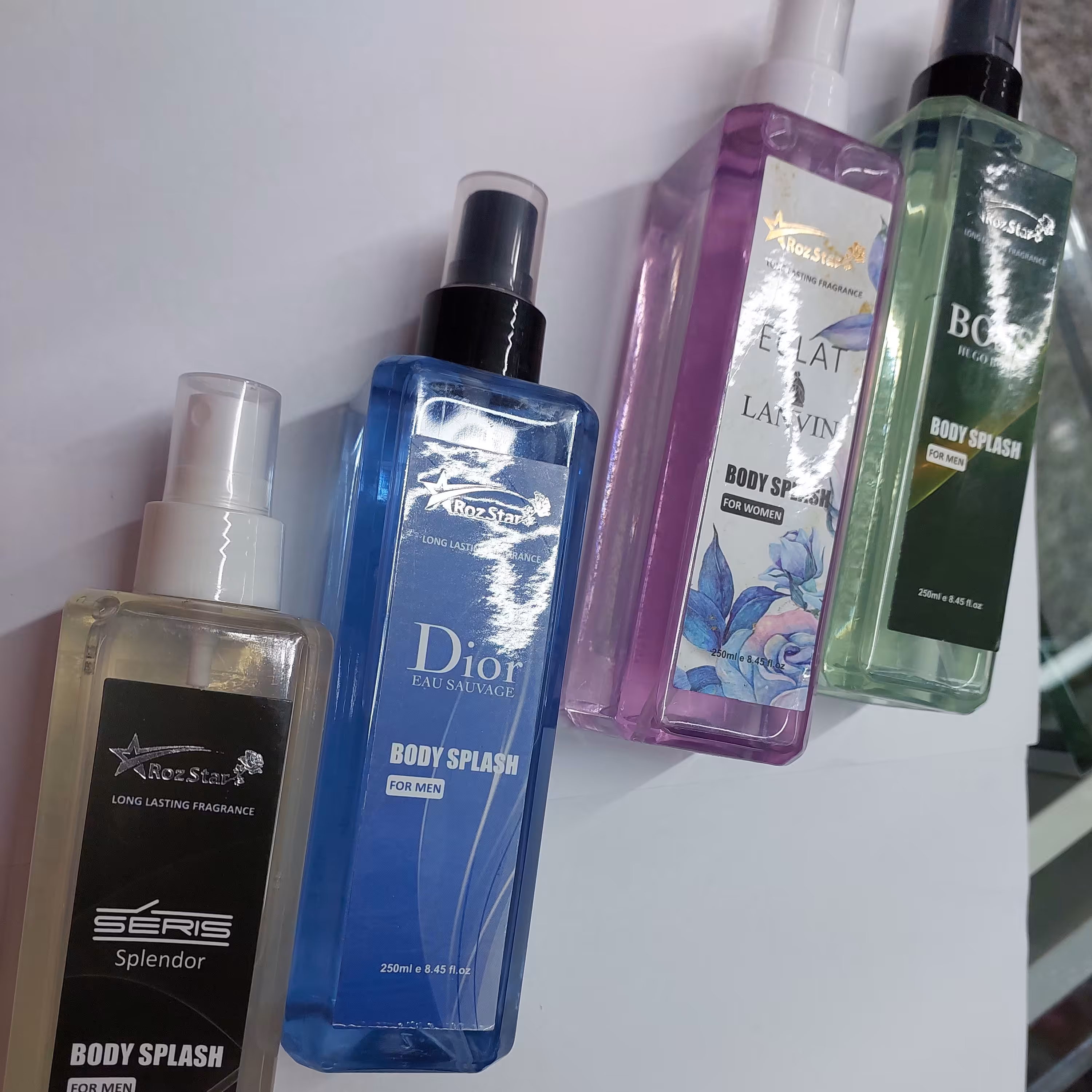 بادی اسپلش 250 میل در رایحه های مختلف برند رزاستار