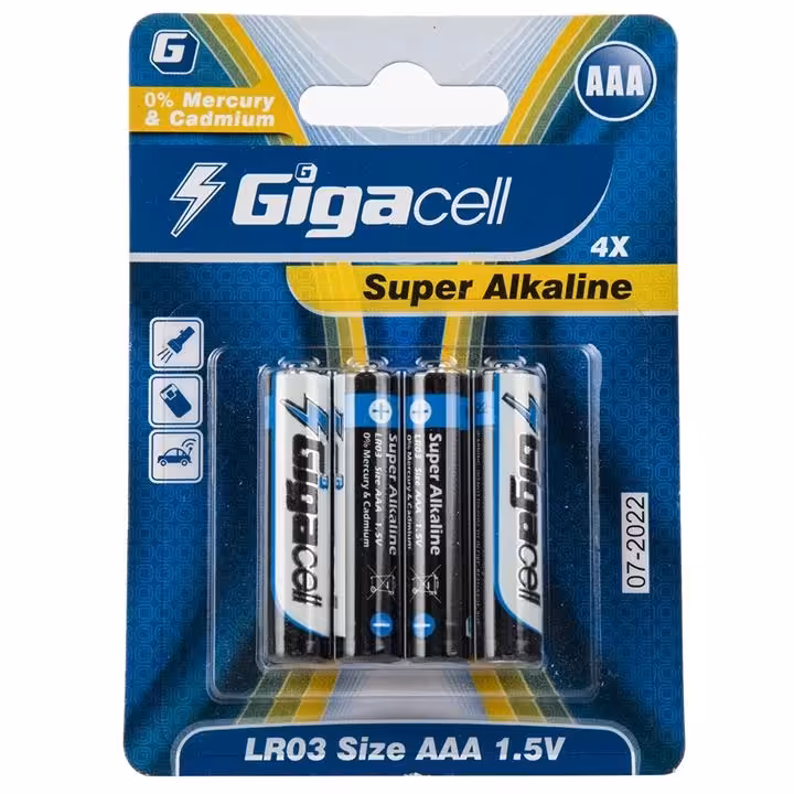 باتری قلمی گیگاسل مدل Super Alkaline - بسته 4 عددی ا Gigacell Super Alkaline AA Battery - Pack of 4