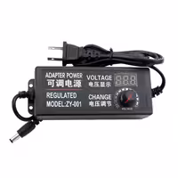 آداپتور متغیر 15 ولت دارای نمایشگر ولتاژ مدل 3 - 15 ولت 5 آمپر توان خروجی 65 وات
