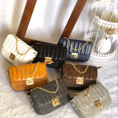 کیف زنانه خارجی بند زنجیری کد m157