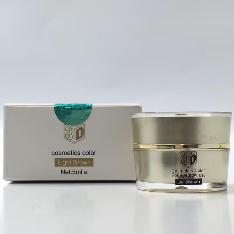 رنگ تاتو جامد قهوه ای روشن تری دی 5ML میکروپیکمنتیشن ( هاشور )  وشن ( لایت براون ) تری دی 3D