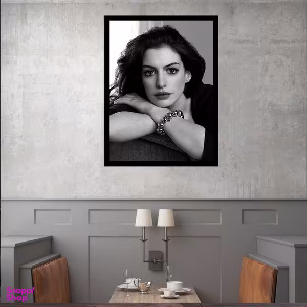 تابلو بکلیت طرح مشاهیر سینمای جهان آن هاتاوی مدل قاب شاسی B-S9703