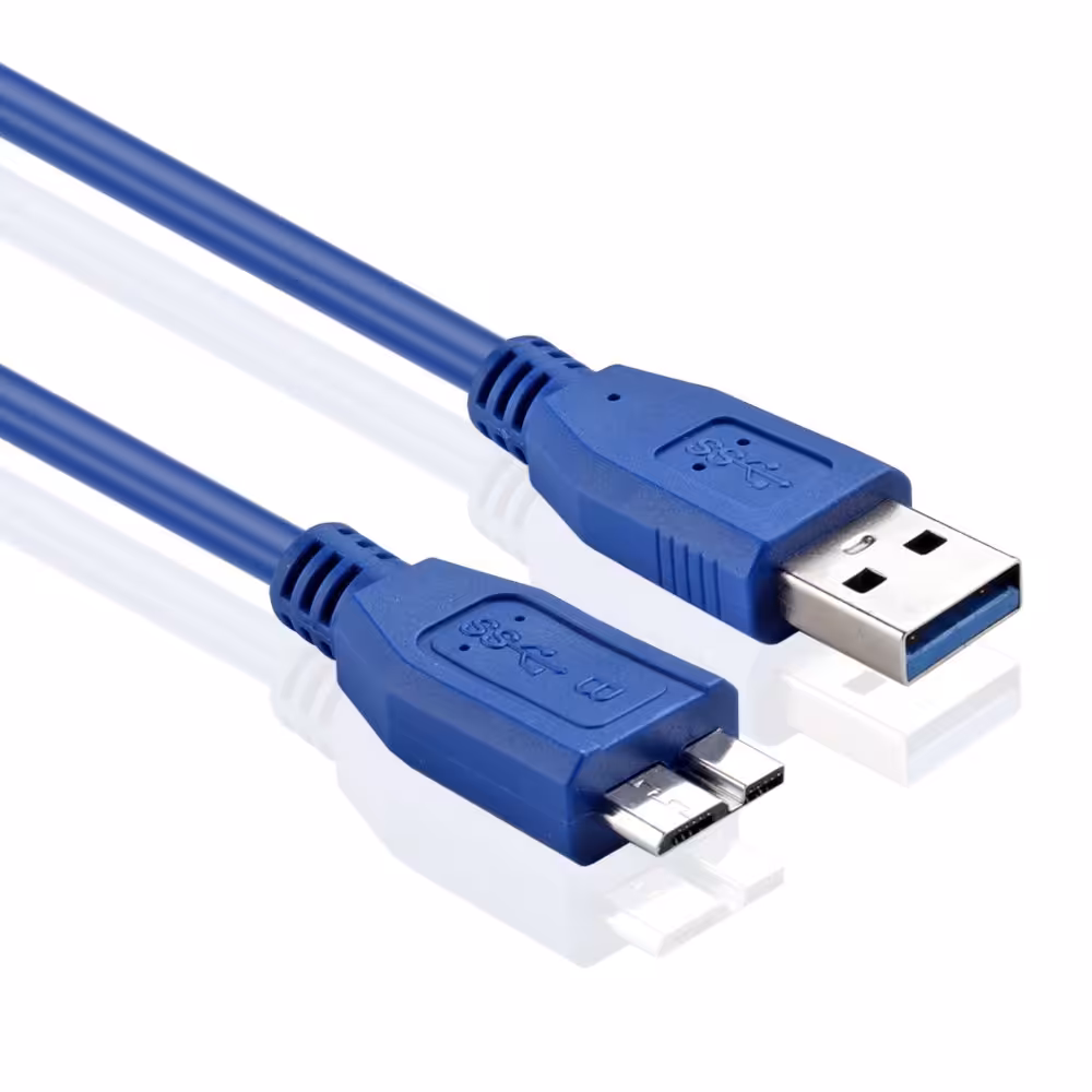 کابل هارد اکسترنال USB 3.0 به Micro-B لمونتک 1.5 متری