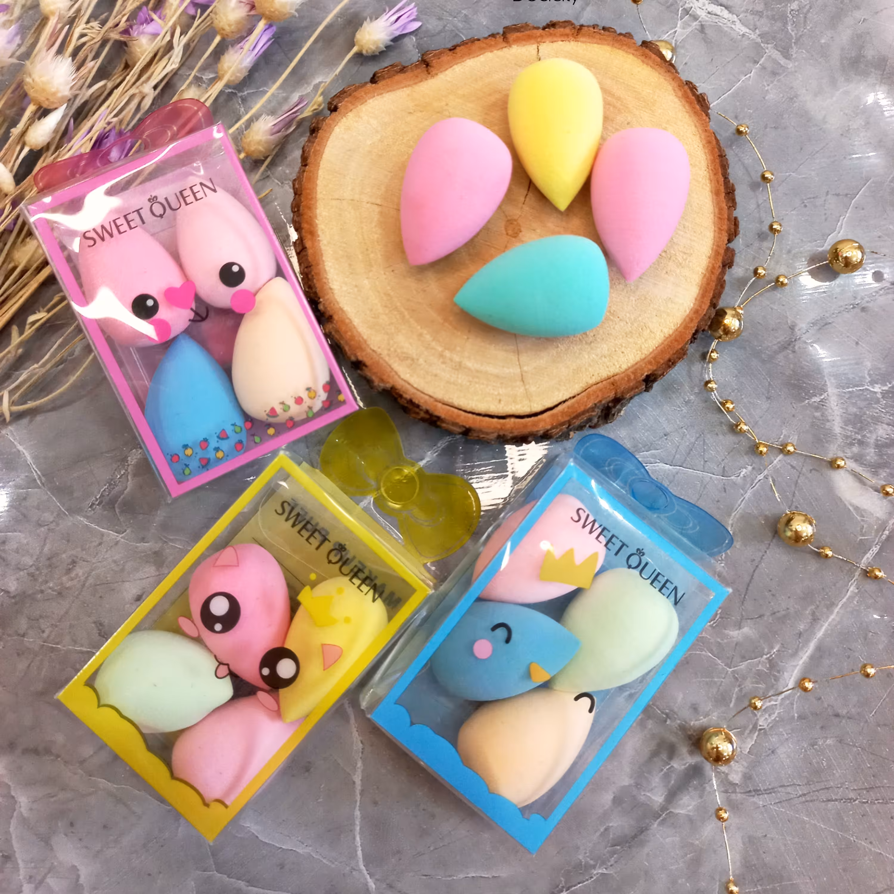 بیوتی بلندر 4 تایی کوچک ،مخصوص کانسیلر و کانتور