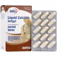 سافت ژل لیکوئید کلسیم یوروویتال 60 عدد