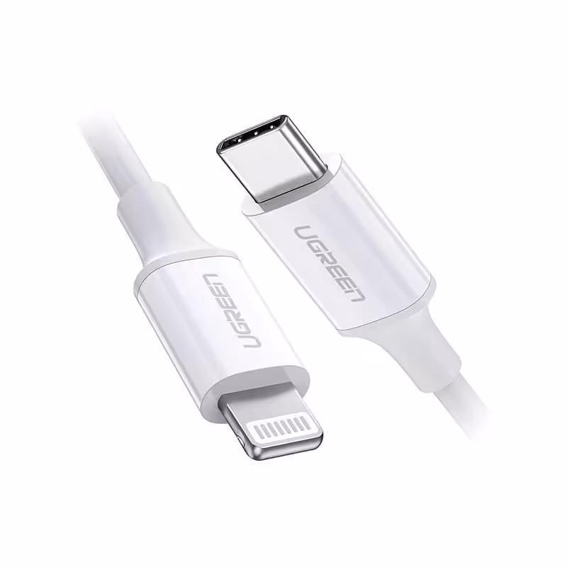کابل تبدیل USB-C به لایتنینگ یوگرین مدل US171 10493 طول 1 متر
