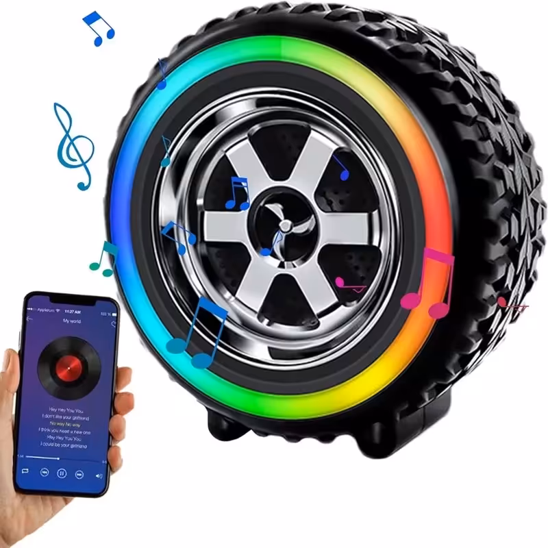 اسپیکر بلوتوثی طرح لاستیک اسپیکر طرح تایر