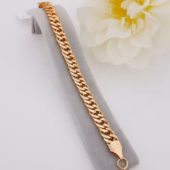 دستبند کد8036طرح طلا.برند zj.آبکاری طلا.رنگ ثابت.ضدحساسیت