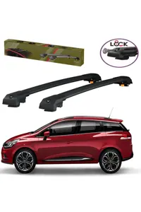 جعبه بار سقفی مشکی RENAULT CLIO SW 2013 2024 THUNDER CARRIER LOCKED SEARCH SEAR BAR سقف Thunder