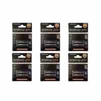 باتری نیم قلمی قابل شارژ پاناسونیک مدل eneloop pro بسته 12 عددی