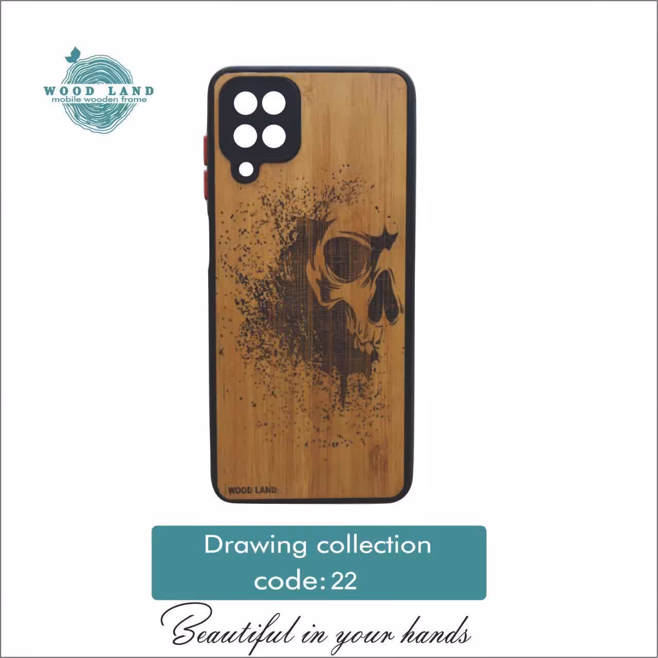 قاب موبایل چوبی کد 22