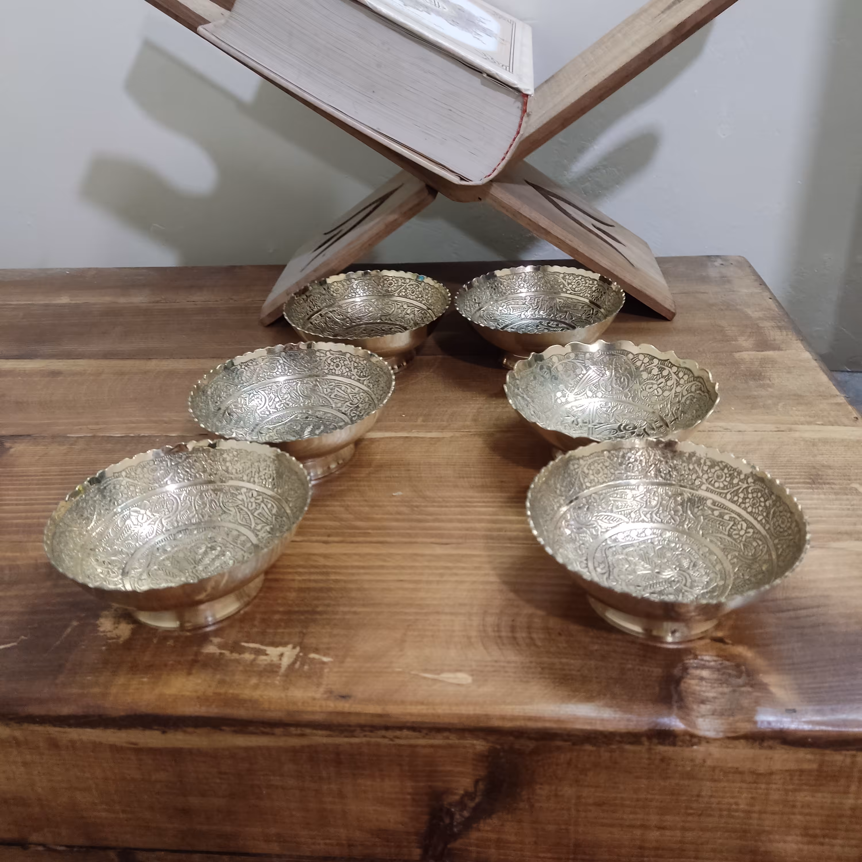 هفت سین تمام برنجی ساخت هند با کیفیت بسیار بالا و سنگین با سطح کیفیتی درجه یک بسیار زیبا و کاربردی تزیینی با