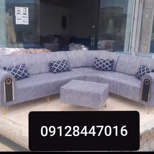 مبل ال چستر پایه فلزی و پایه چوبی انتخاب رنگ آزادترکیب دلخواه 