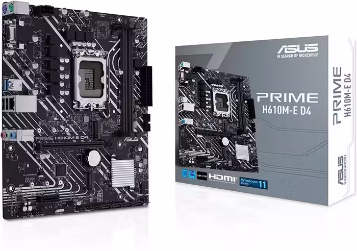 مادربرد ایسوس مدل PRIME H610M-E D4 سوکت 1700