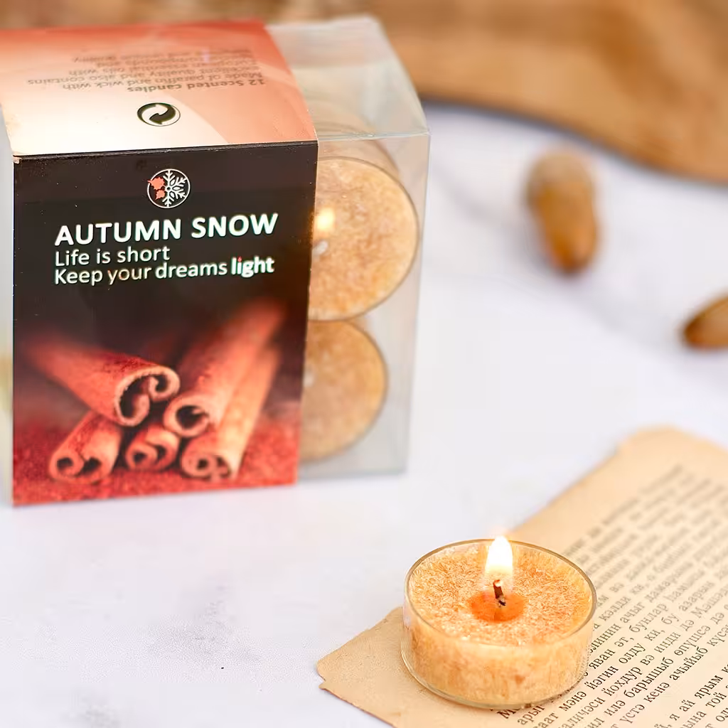 شمع وارمر 12 عددی رایحه دارچین