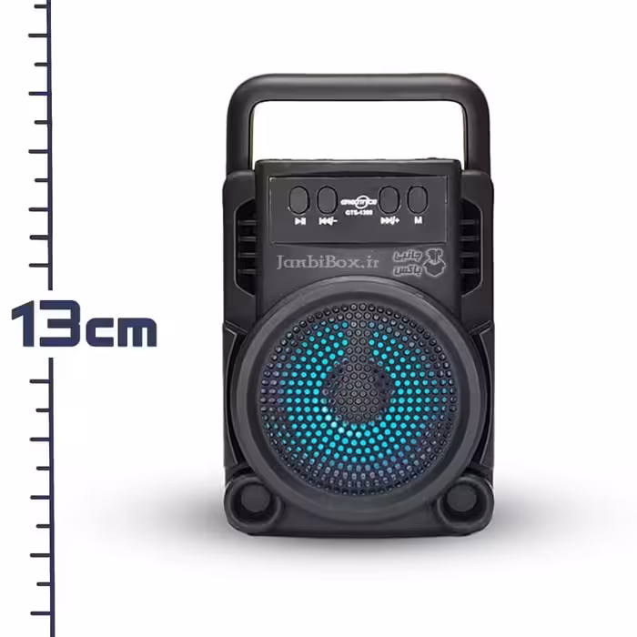 اسپیکر بلوتوثی GTS 1360 پخش کننده قابل حمل رقص نور دار اسپیکر شارژی جانبی باکس