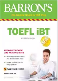 کتاب تافل بارنز ویرایش 16 Barron’s TOEFL IBT