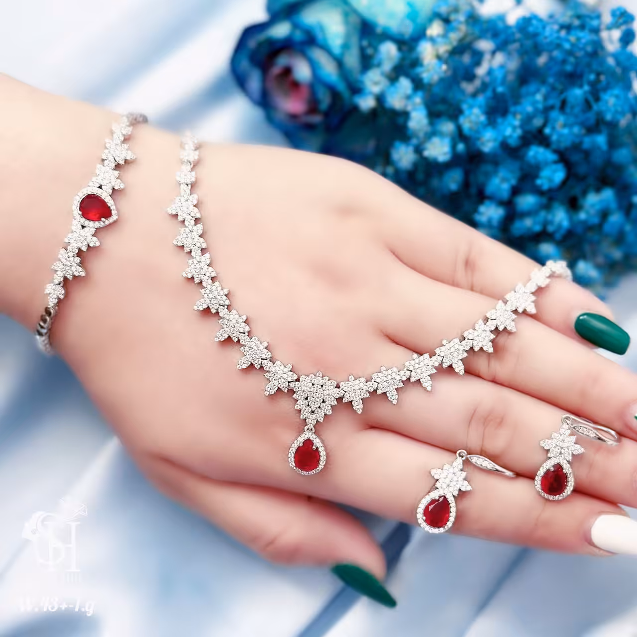 سرویس نقره شیک جواهری