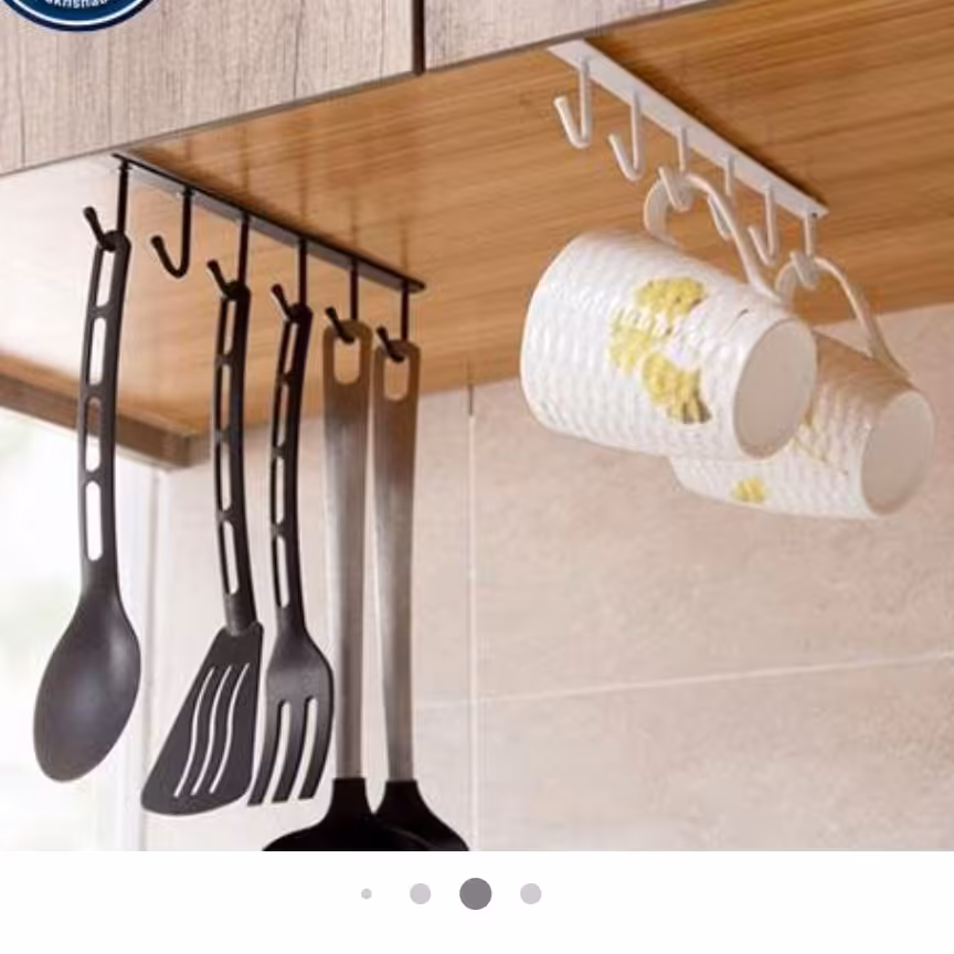 آویز کفگیر و ملاقه کابینتی فلزی