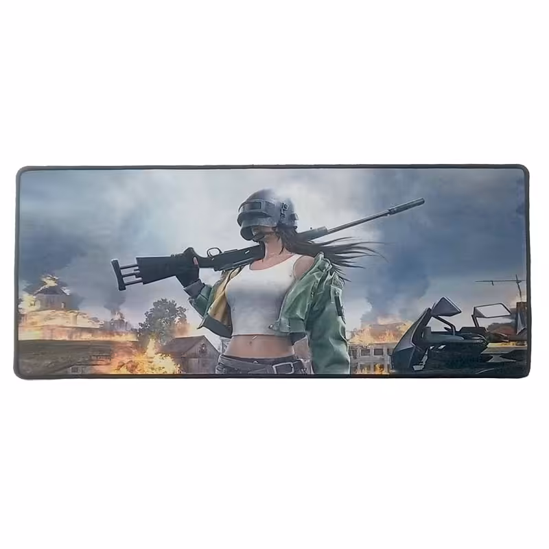 پد ماوس گیمینگ 30*70 طرح تک تیرانداز زن کد 320