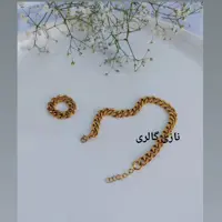 دستبندو انگشتر استیل کارتیر دستبند استیل زنانه دستبند زنانه دستبند کارتیر ست دستبند و انگشتر زنانه دستبند کارتیر