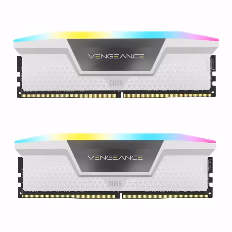 رم کورسیر VENGEANCE RGB White 32GB 16GBx2 5600MHz CL36 DDR5