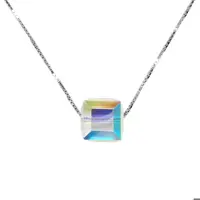 گردنبند مینیمال نقره 925 با نگین سواروسکی